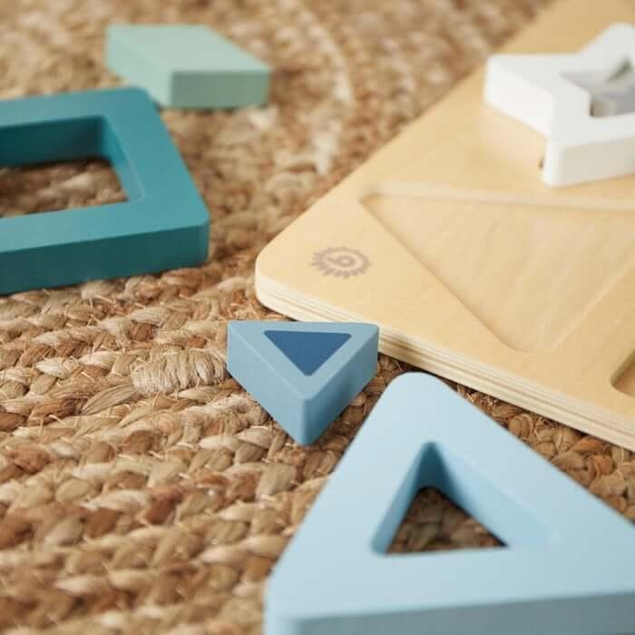 Bieco Geometrische Houten Puzzel bij kiddotoys.nl