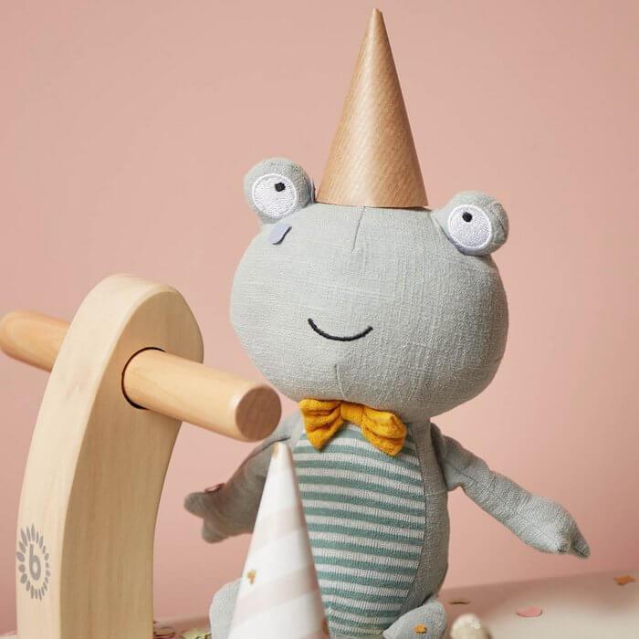 Bieco Knuffel Kikker – Zacht & Pluche Knuffeldier voor Baby’s