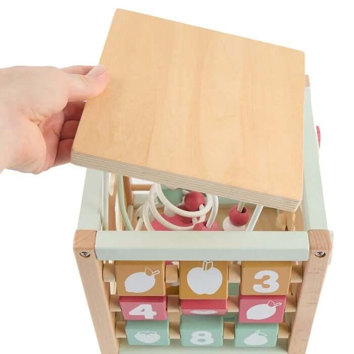 Bieco Motoriek Kubus Berry – FSC® Houten Activity Kubus