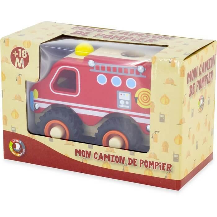 Houten Brandweer Terreinwagen kiddotoys.nl