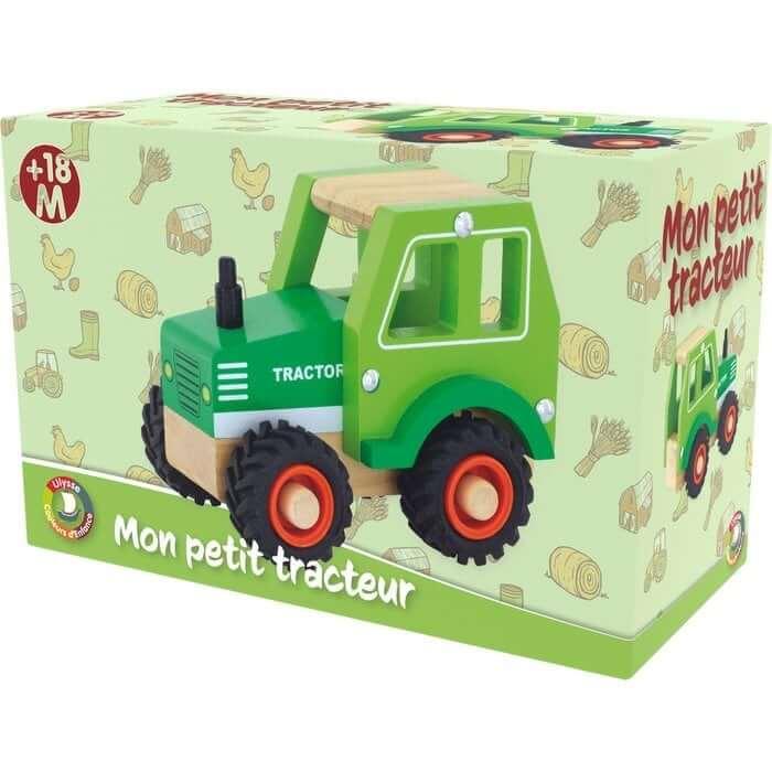 Houten Groene Tractor – Speelgoedvoertuig