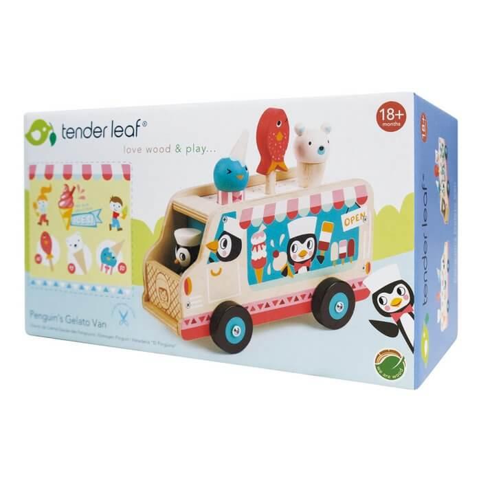 Houten IJskar Pinguïn – Tender Leaf
