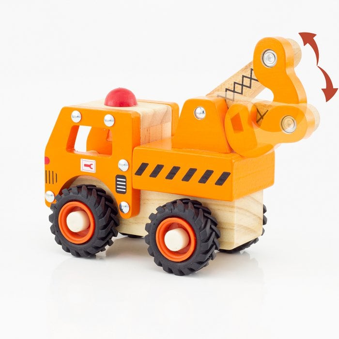 Houten Kraanwagen – Camion Grue avec Bras Mobile