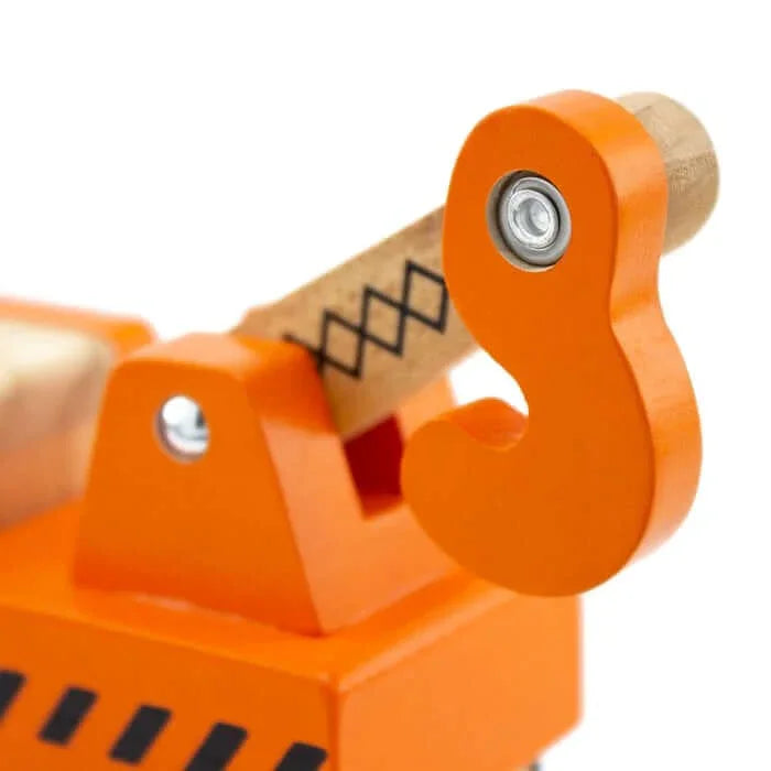 Houten Kraanwagen – Camion Grue avec Bras Mobile | Ulysse (16 × 7,5 × 14 cm) kopen bij Kiddotoys.nl