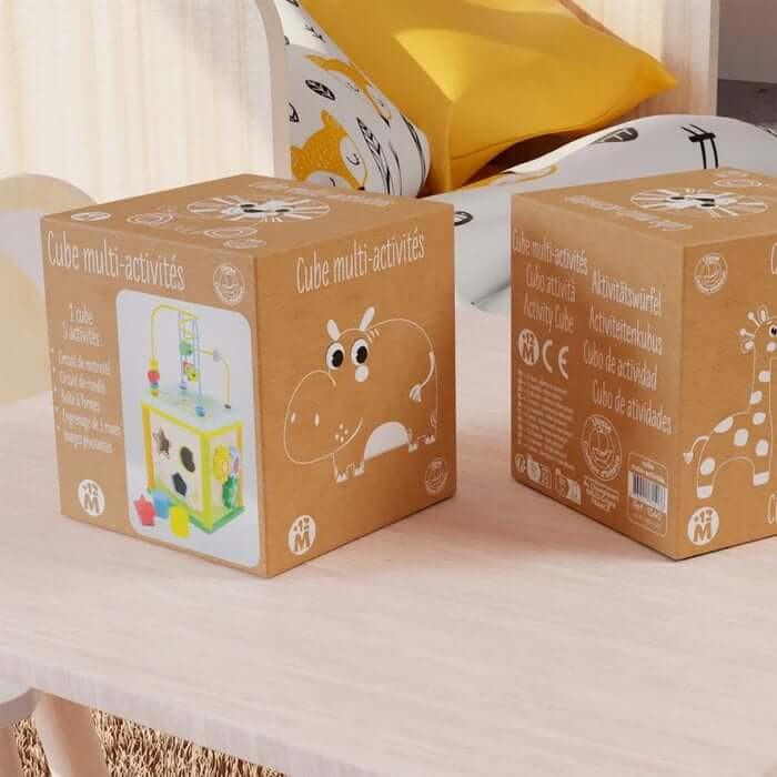 Houten Multi-activiteitenkubus – Educatief Speelgoed kiddo toys