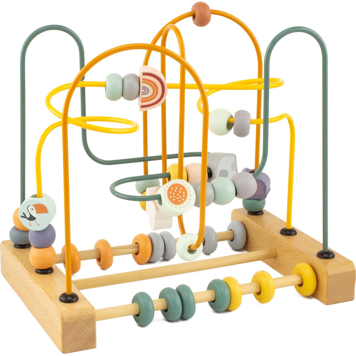Houten Perles Circuit – Bead Maze / Loop Circuit Ulysse 23×15×20 cm bij Kiddo Toys nl