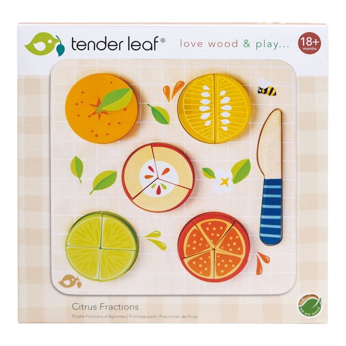 Houten Puzzel Citrusschijven - Tender Leaf