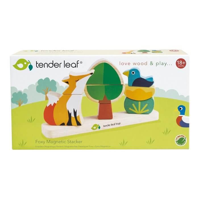 Houten Magnetische Stapelaar Vos