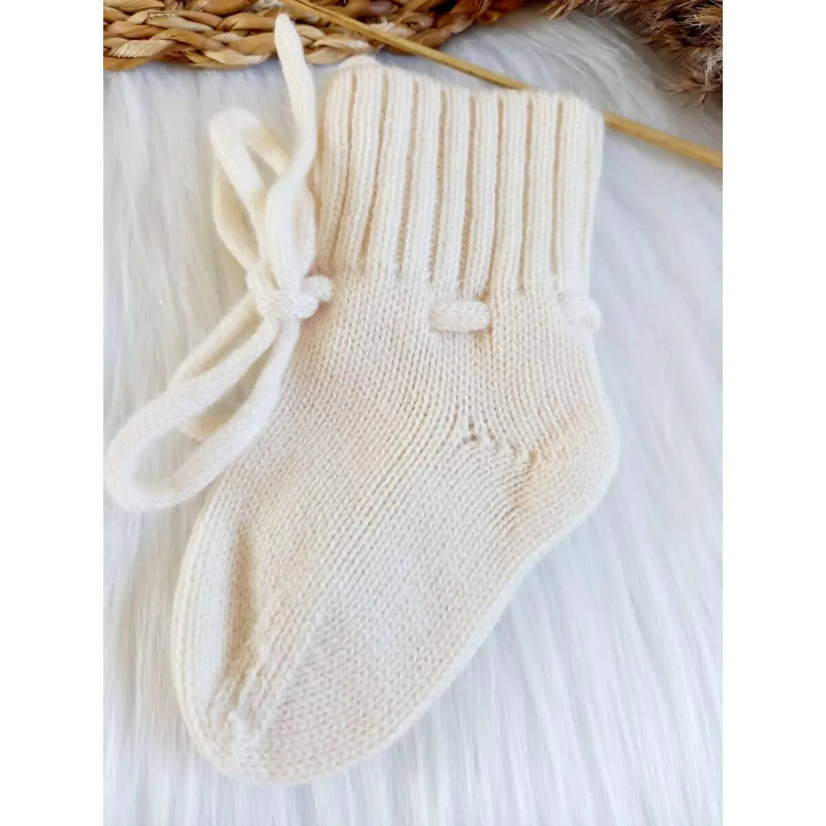 Baby Muts + Sokjes van 100% Merinowol – Roze