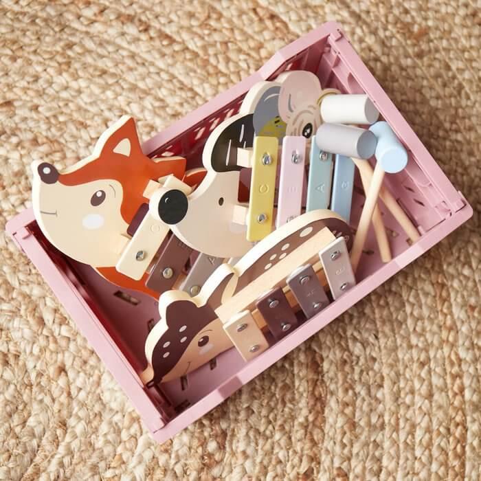 Mini Xylophon Igel – Houten Muziekinstrument met Slagstok | Bieco