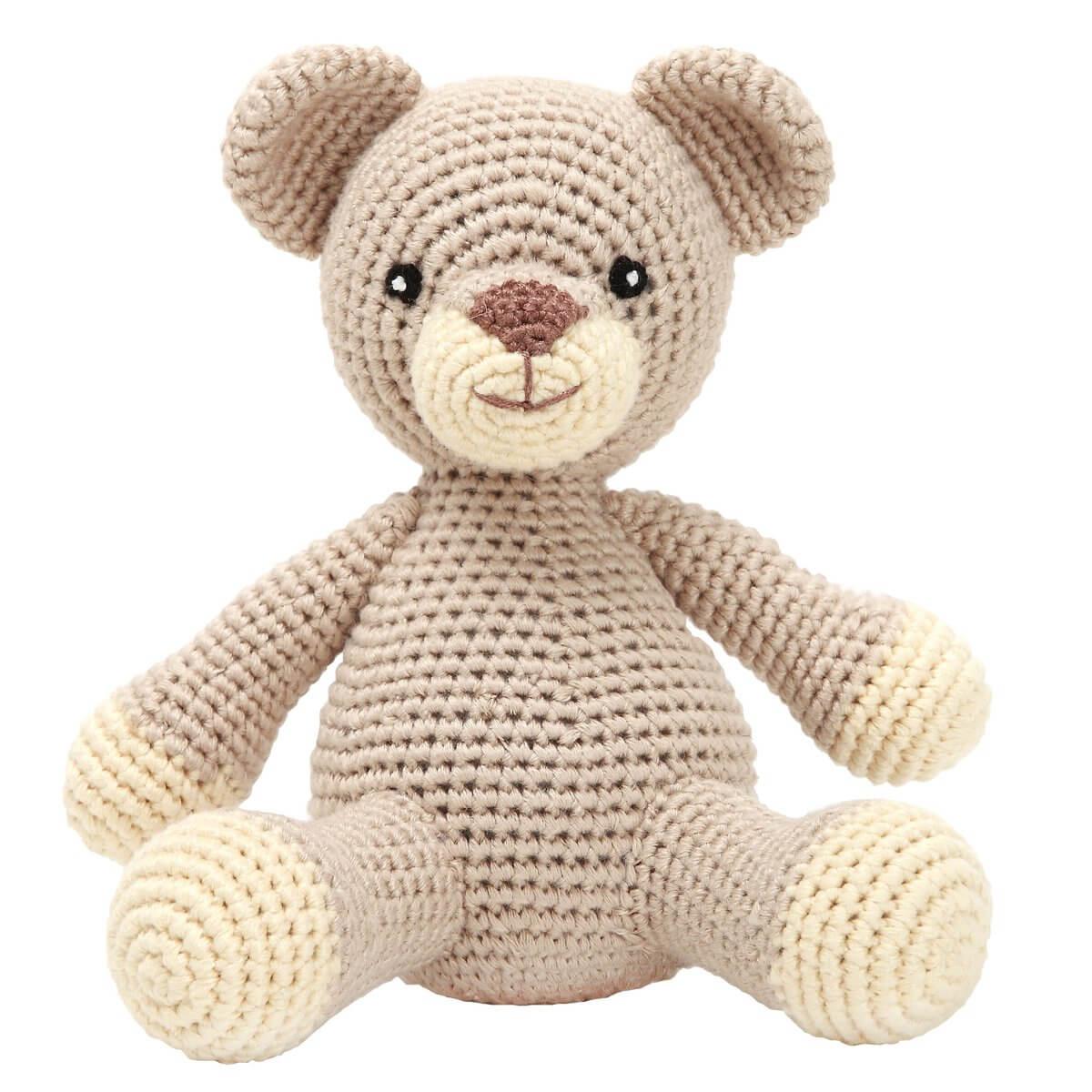 NatureZoo Leeuwenwelp Knuffel – Handgemaakt Bamboe Babyspeelgoed met Pieper kiddo Toys nl