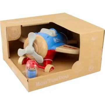 Routoudou Houten Vliegtuig kiddo toys nl