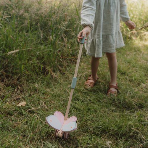  Houten Duwstok Vlinder Fairy Garden