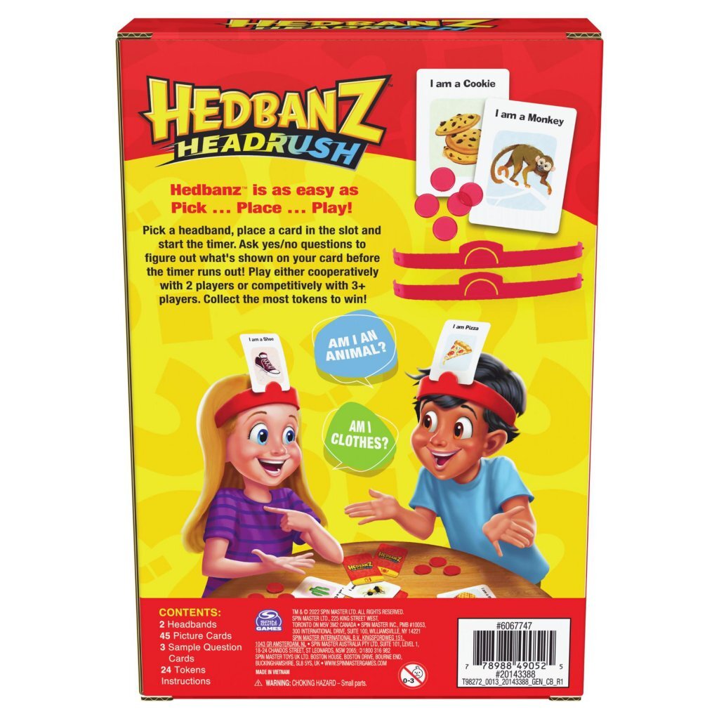 Spin Master Hedbanz Rara Wat Ben Ik?