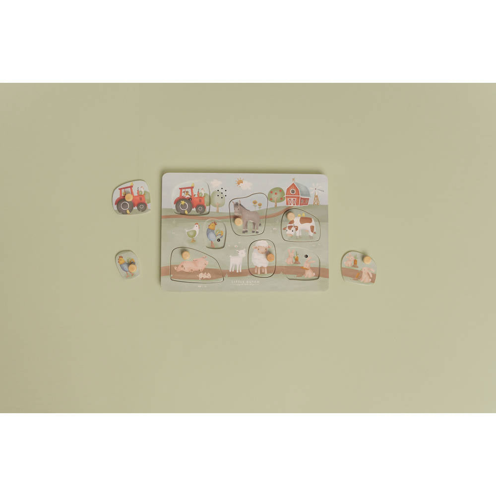 Little Farm Houten Geluiden Puzzel 7 
