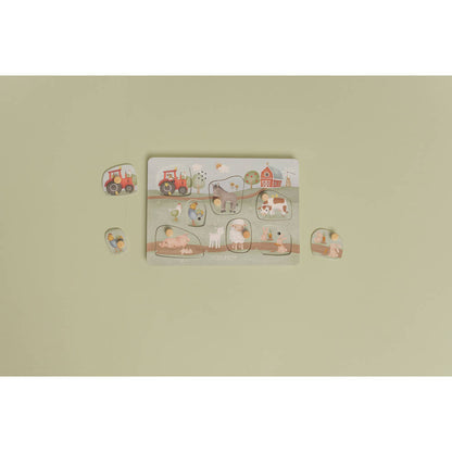 Little Farm Houten Geluiden Puzzel 7 