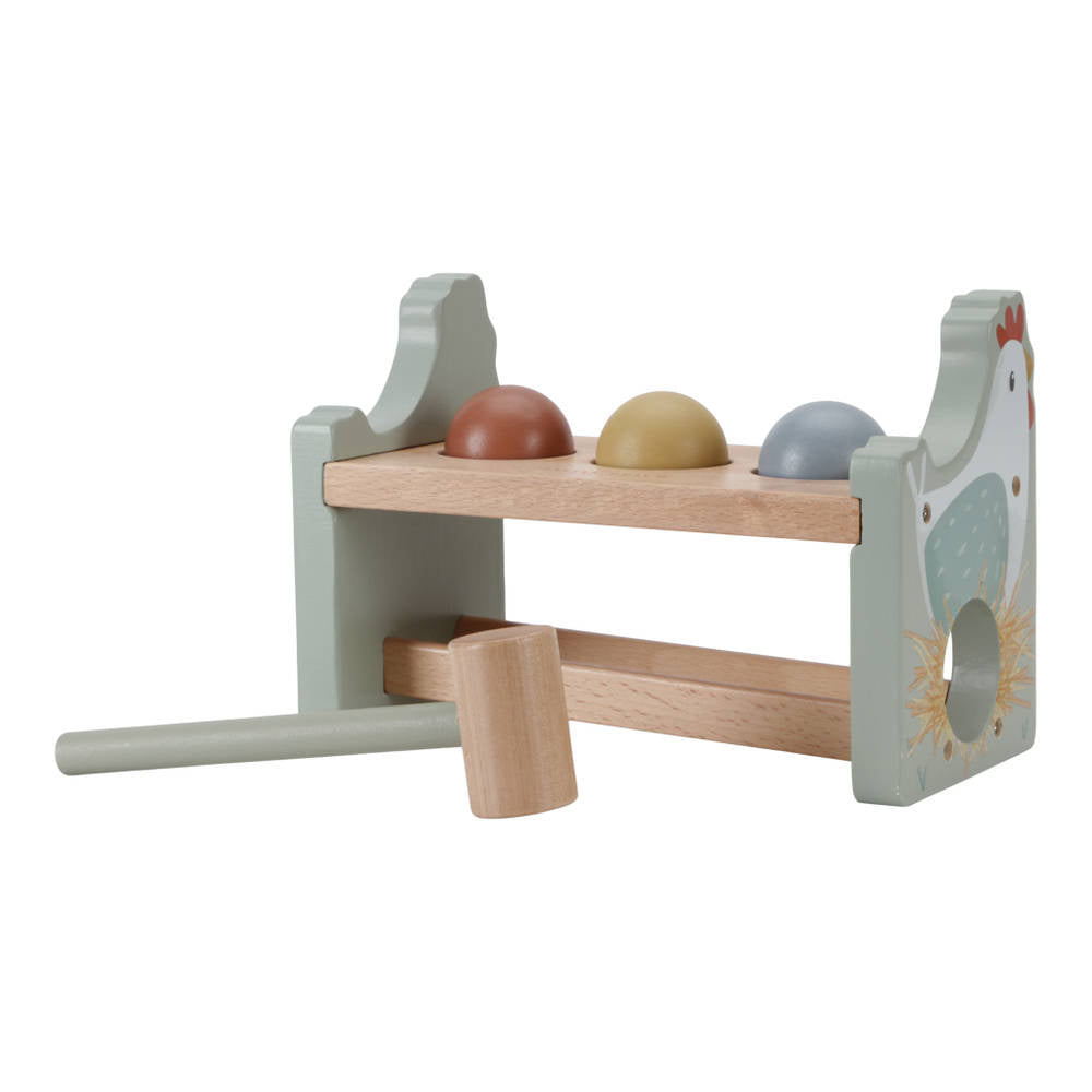 Little Dutch Farm Houten Hamerbankje met Ballen a