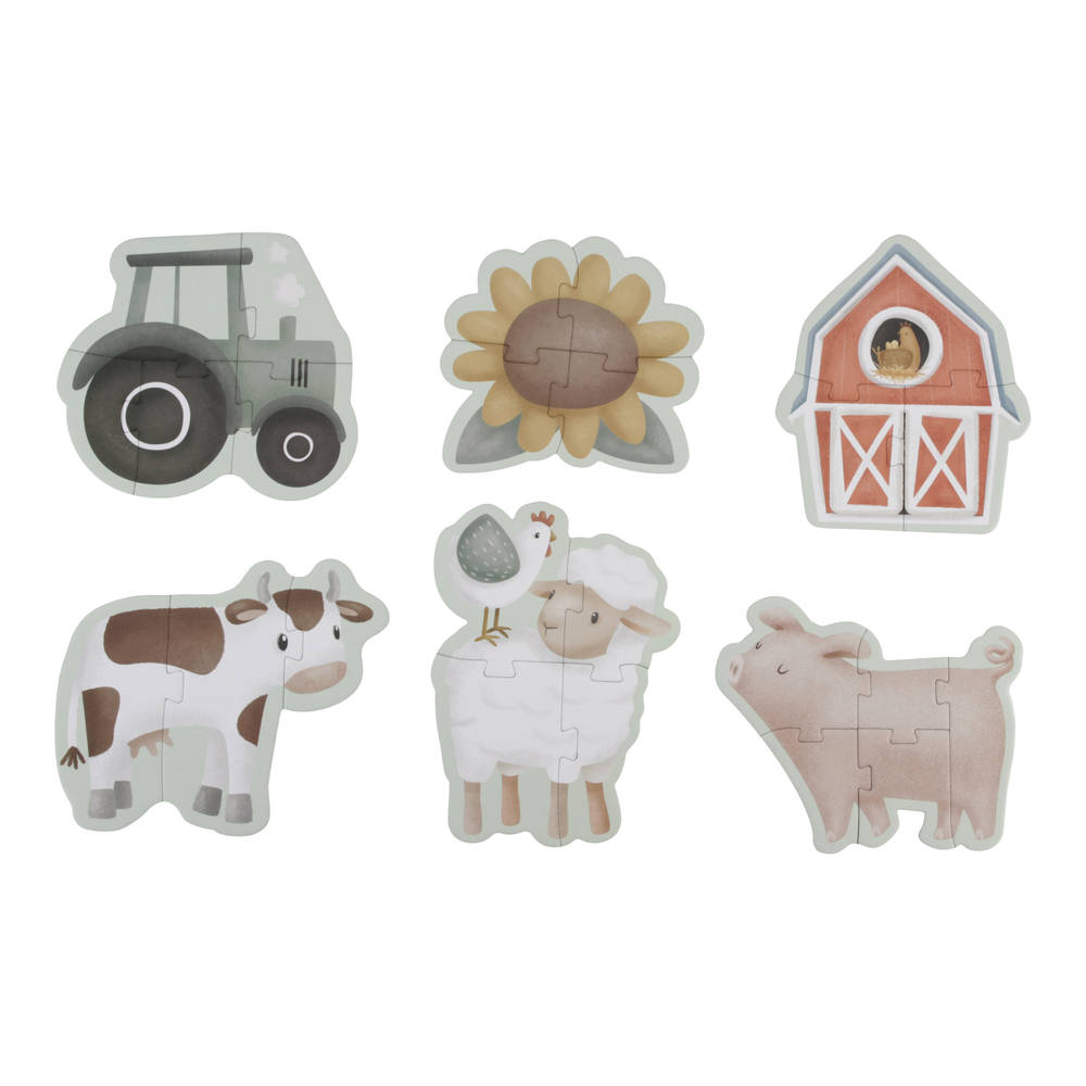 Little Dutch Farm 6 in 1 Puzzel 3-5 Stukjes c