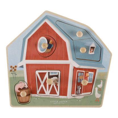 Farm Houten Puzzel 6 Stukjes