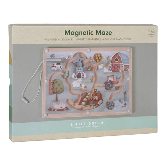 Little Dutch Farm Houten Magnetisch Doolhof