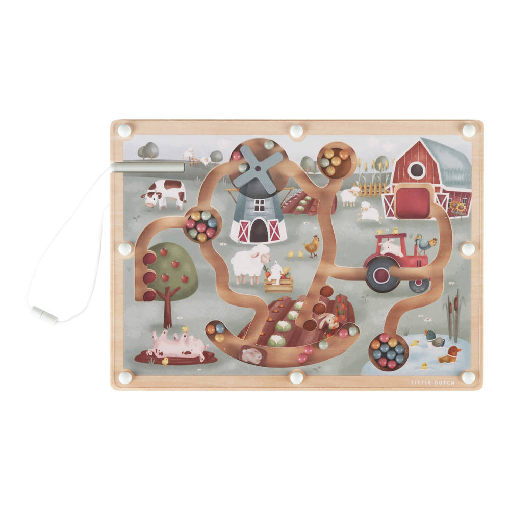 Little Dutch Farm Houten Magnetisch Doolhof a