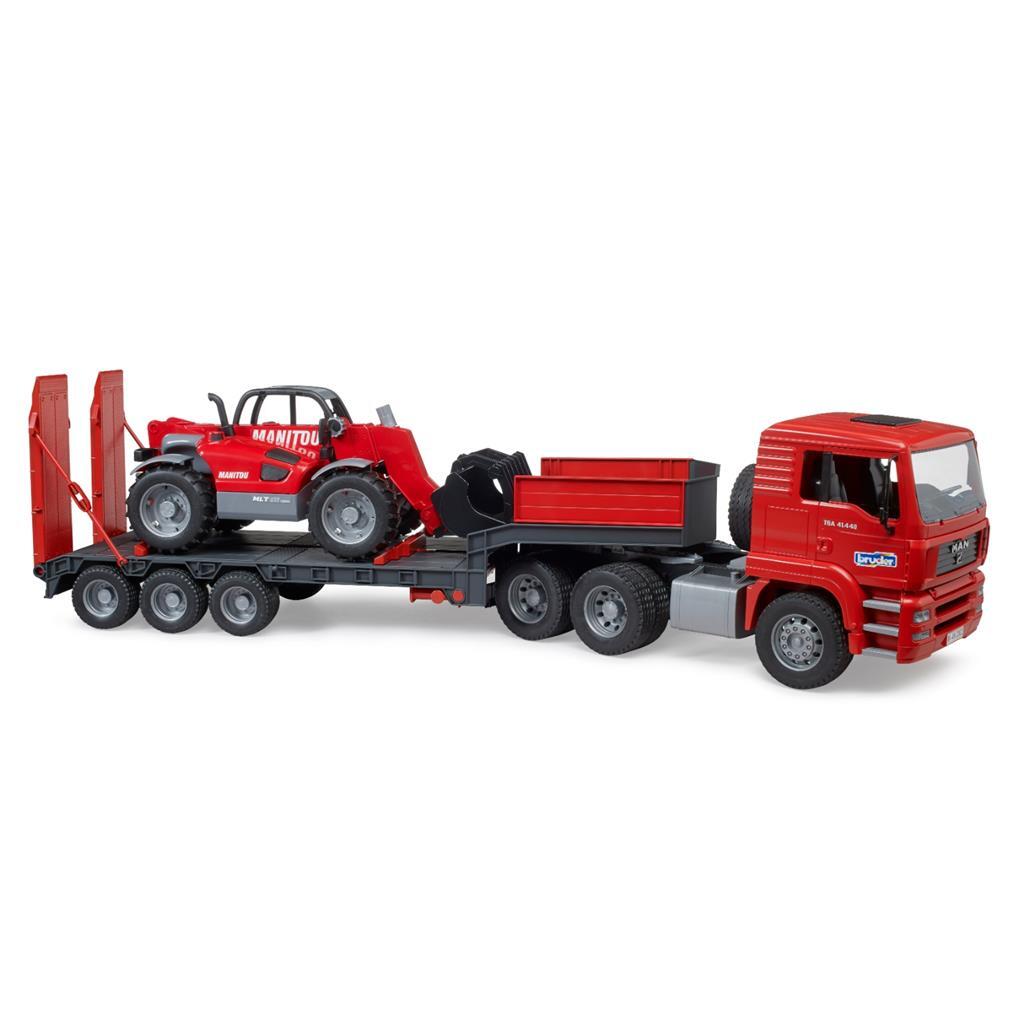 Bruder 02774 Man Tga Dieplader Met Manitou Telescooplader