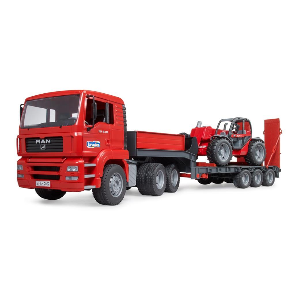 Bruder 02774 Man Tga Dieplader Met Manitou Telescooplader