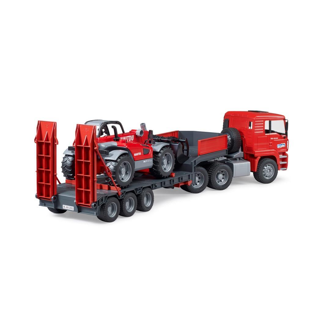Bruder 02774 Man Tga Dieplader Met Manitou Telescooplader