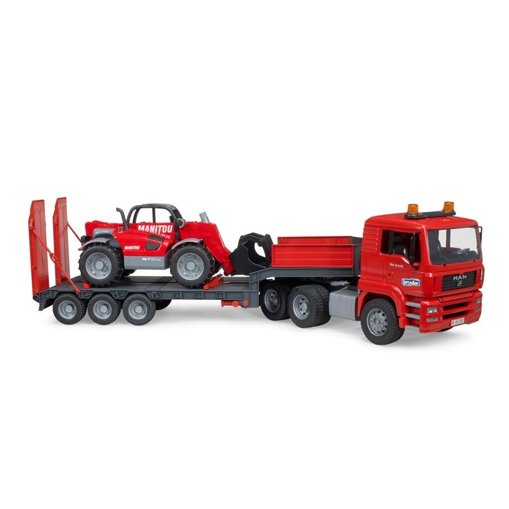 Bruder 02774 Man Tga Dieplader Met Manitou Telescooplader