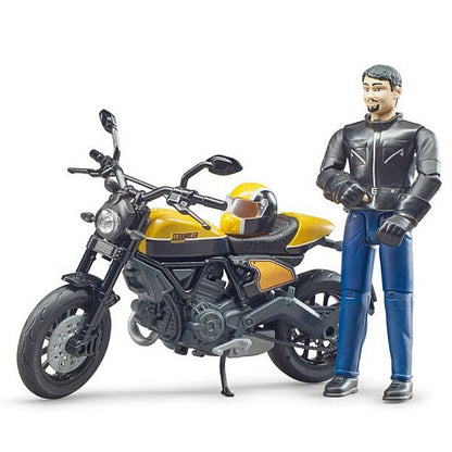 Bruder 63053 Ducati Scrambler Motor Met Bestuurder 1:16