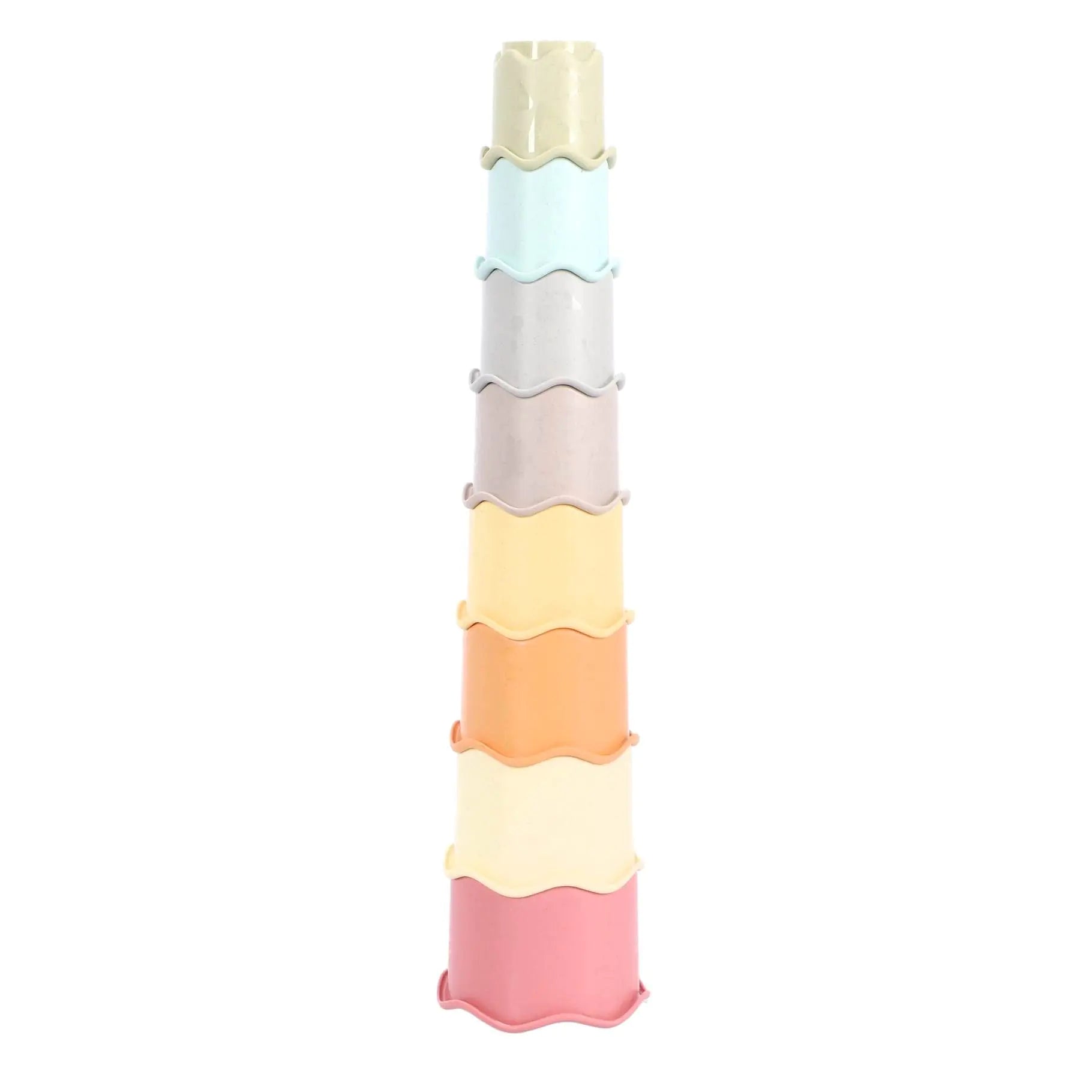 Jipy Bioplastic Giftset Stapeltoren Bad Stapelbekertjes + Speel Ratelbal c