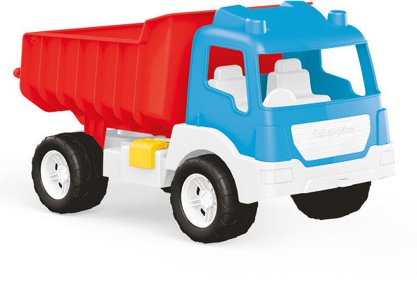 DOLU fisher price kiepwagen wit/blauw/rood