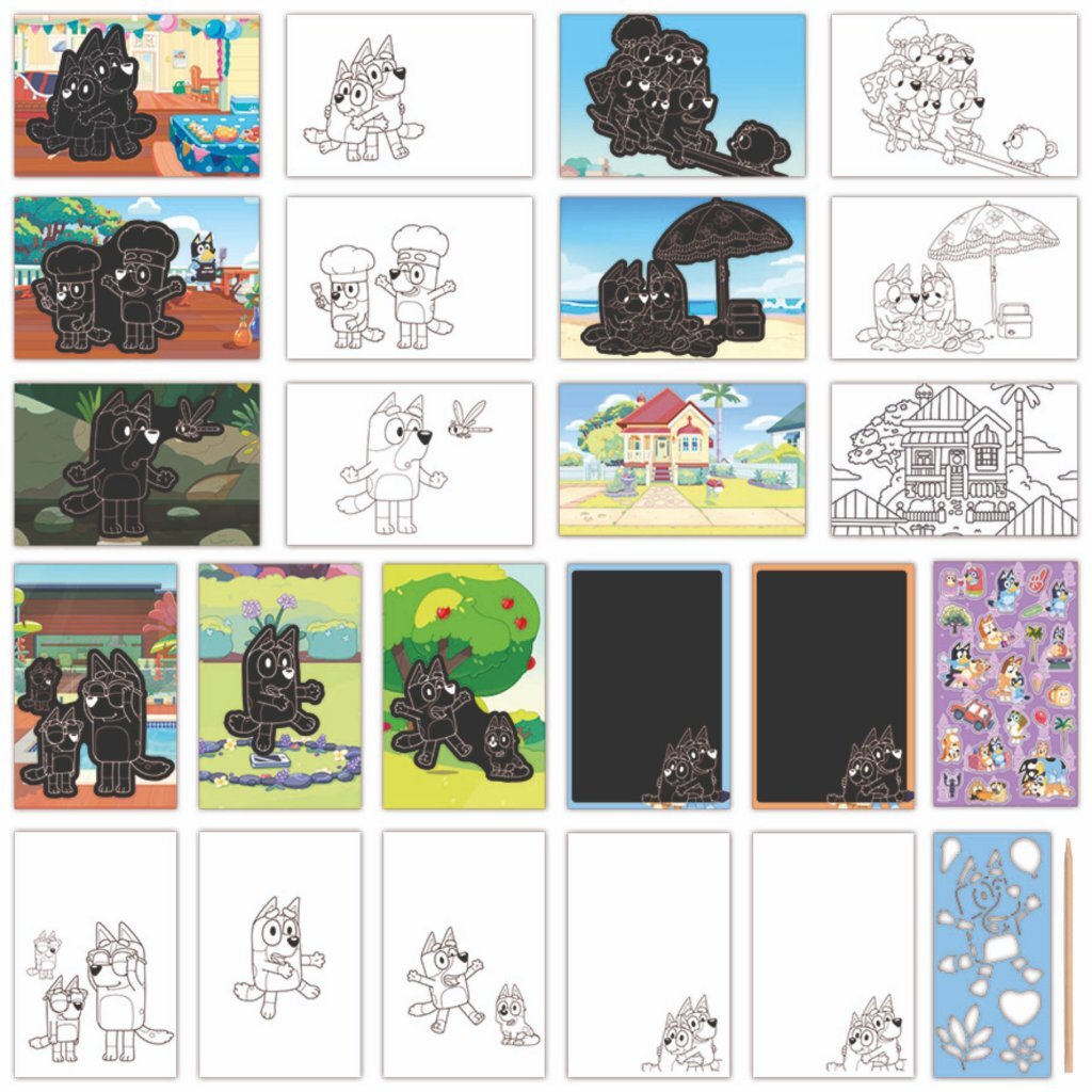 Bluey Totum Bluey Scratchboek