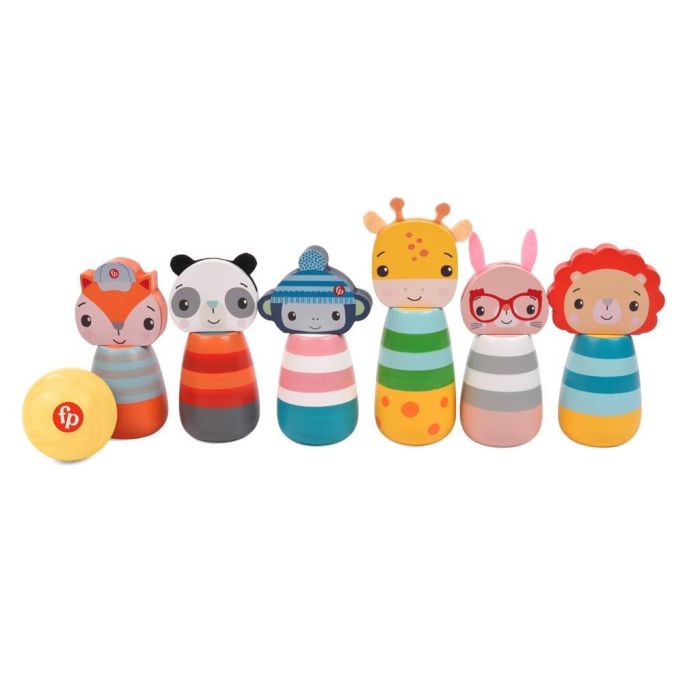 Fisher Price Houten Kegelspel Dieren a