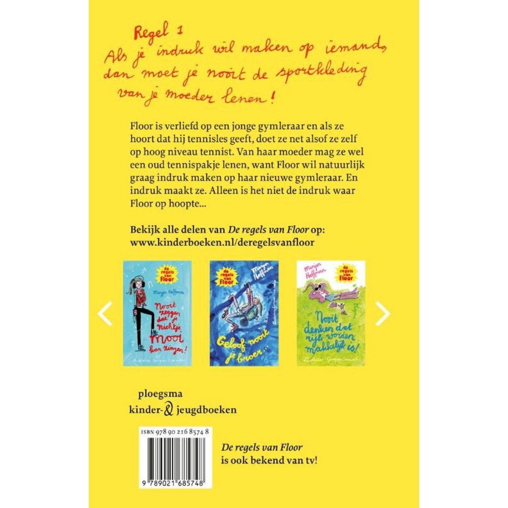 Overige Merken Boek De Regels Van Floor Leen Nooit Sportkleding Van Je Ouders!