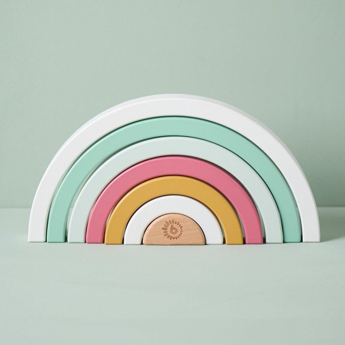 Bieco Houten Regenboog – Rainbow Berry | Stapel- en Motoriekspel Bij Kiddo Toys