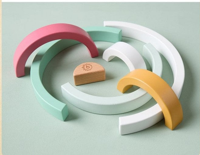 Bieco Houten Regenboog – Rainbow Berry | Stapel- en Motoriekspel