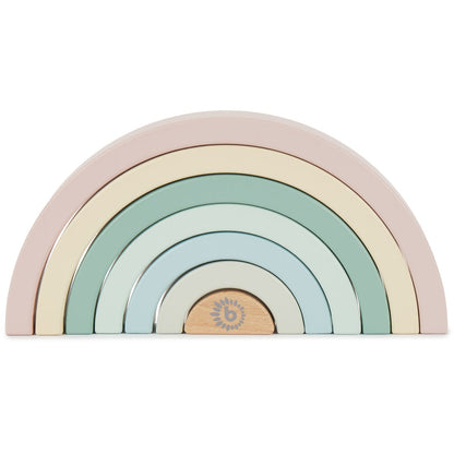 Bieco Houten Regenboog – Rainbow Rose | Stapel- en Motoriekspel bij Kiddo Toys