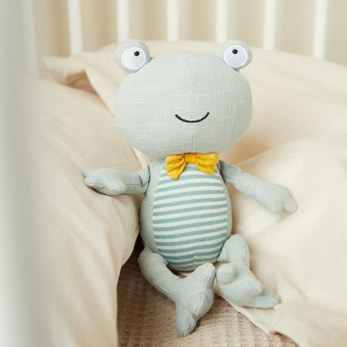 Bieco Knuffel Kikker – Zacht & Pluche Knuffeldier voor  Peuters