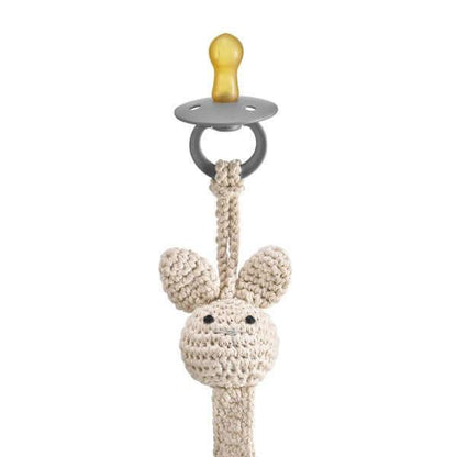 Handgebreid Speenkoord Konijntje Beige - Maylily