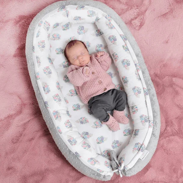 Handgebreide Babyslofjes Dusty Pink 3-9 maanden - Maylily