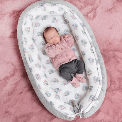 Handgebreide Babyslofjes Dusty Pink 3-9 maanden - Maylily