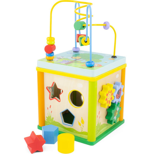 Houten Multi-activiteitenkubus – Educatief Speelgoed