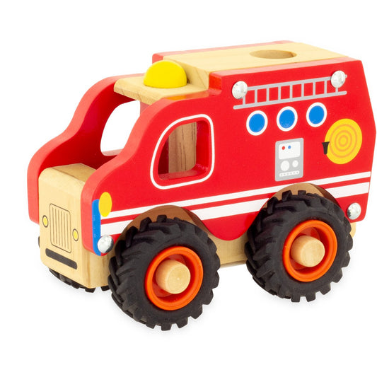 Houten Brandweer Terreinwagen – Tout Terrain Pompier Ulyss bij Kiddo Toys nl