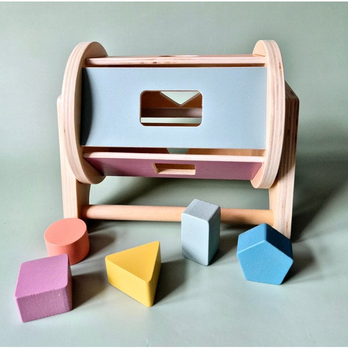 Houten Draaibare Montessori Vormenstoof – Stimuleert Motorische Ontwikkeling Kiddo Toys