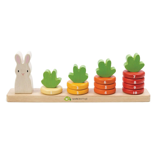 Houten Educatief Speelgoed Wortelen Tellen - Tender Leaf bij Kiddo Toys nl