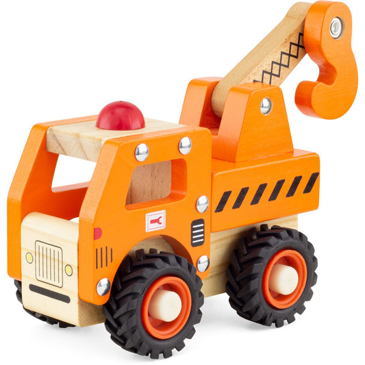 Houten Kraanwagen speelgoed kiddotoys.nl