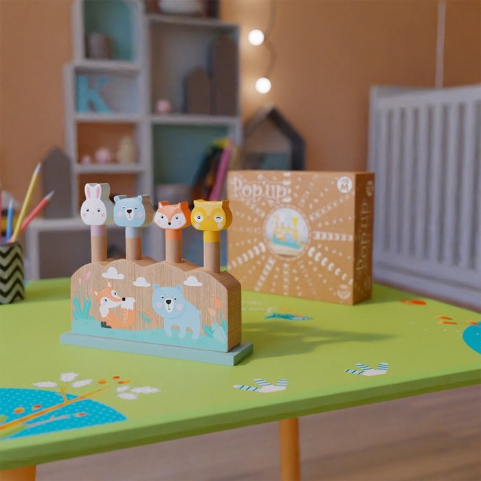 Pop-up Speelgoed – Springende Dieren | Educatief Vroegleerspel