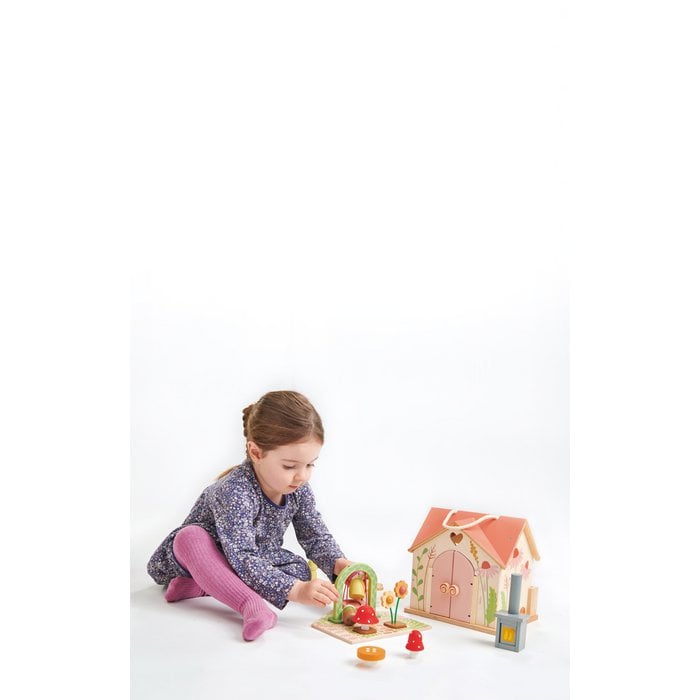 Houten Poppenhuis kiddotoys.nl