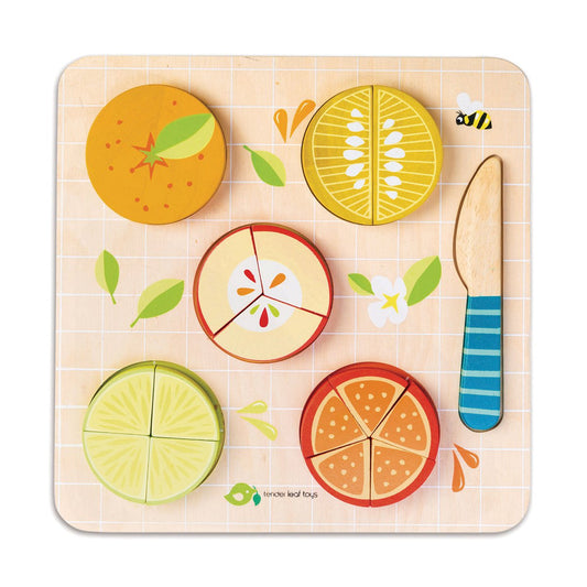 Houten Puzzel Citrusschijven - Tender Leaf (16-delig) bij Kiddo Toys nl